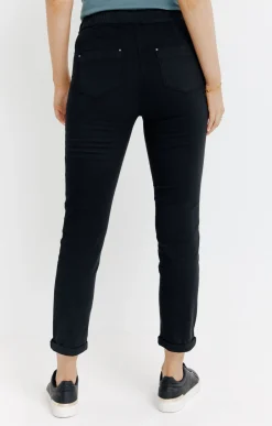 Pantalons<Armand Thiery Jogging coton stretch élastiqué dos - Noir