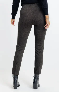 Pantalons<Armand Thiery Jogging milano chiné - Chocolat