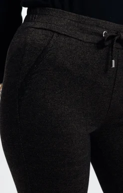 Pantalons<Armand Thiery Jogging milano chiné - Chocolat