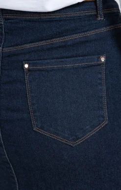 Jupes<Armand Thiery Jupe denim brut avec ceinture - Bleu