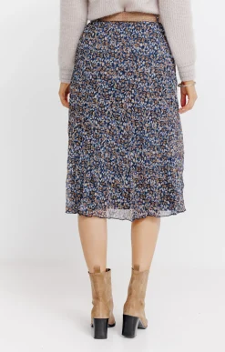 Jupes<Armand Thiery JUPE LONGUE DOUBLEE AVEC CEINTURE - Bleu