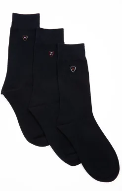 Sous-vêtements & Nuit<Armand Thiery Lot de 3 paires de chaussettes BADGE - Marine