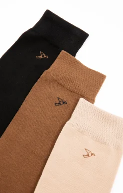 Sous-vêtements & Nuit<Armand Thiery Lot de 3 paires de chaussettes BIRDS - Marron