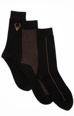Sous-vêtements & Nuit<Armand Thiery Lot de 3 paires de chaussettes STAG - Noir