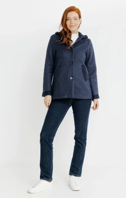 Manteaux<Armand Thiery Manteau à capuche - Marine