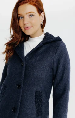 Manteaux<Armand Thiery Manteau à capuche - Marine