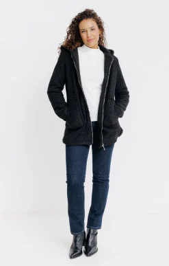 Manteaux<Armand Thiery Manteau avec capuche - Noir