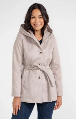 Manteaux<Armand Thiery Manteau avec ceinture à nouer - Grège