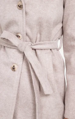 Manteaux<Armand Thiery Manteau avec ceinture à nouer - Grège