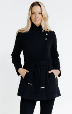 Manteaux<Armand Thiery Manteau ceinturé - Noir