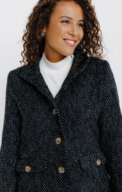 Manteaux<Armand Thiery Manteau col montant - Noir