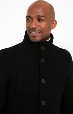 Manteaux<Armand Thiery Manteau mi-long BLACK M - Noir