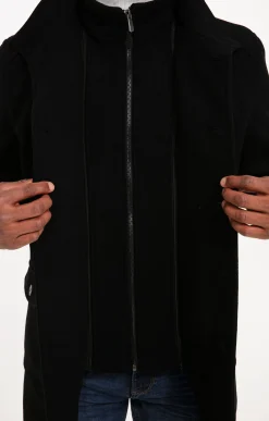 Manteaux<Armand Thiery Manteau mi-long BLACK M - Noir
