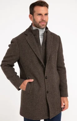 Manteaux<Armand Thiery Manteau mi-long BROWNIE - Marron