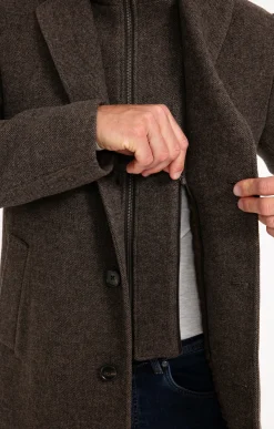 Manteaux<Armand Thiery Manteau mi-long BROWNIE - Marron