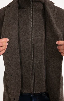 Manteaux<Armand Thiery Manteau mi-long BROWNIE - Marron