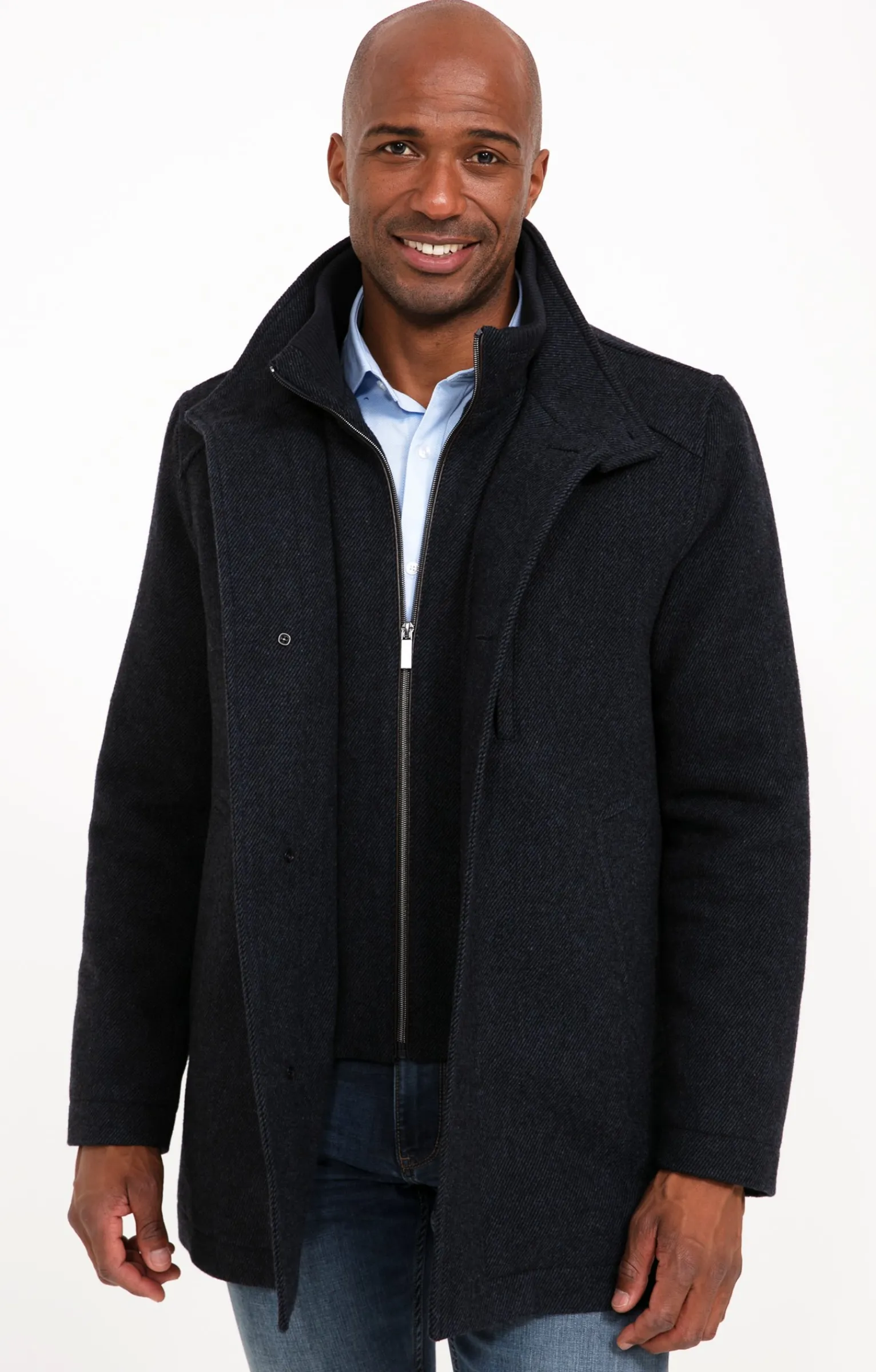 Manteaux<Armand Thiery Manteau mi-long GATIBLU - Marine