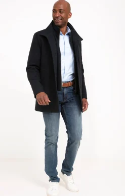 Manteaux<Armand Thiery Manteau mi-long GATIBLU - Marine