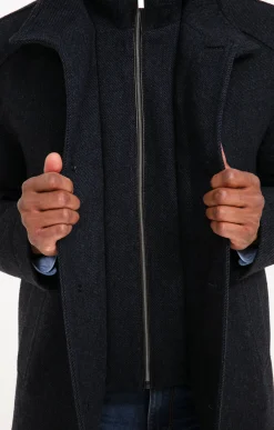 Manteaux<Armand Thiery Manteau mi-long GATIBLU - Marine