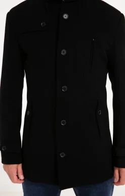 Manteaux<Armand Thiery Manteau mi-long NEW SAENOSTE - Noir