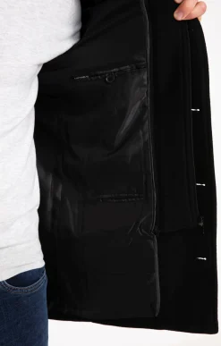 Manteaux<Armand Thiery Manteau mi-long NEW SAENOSTE - Noir