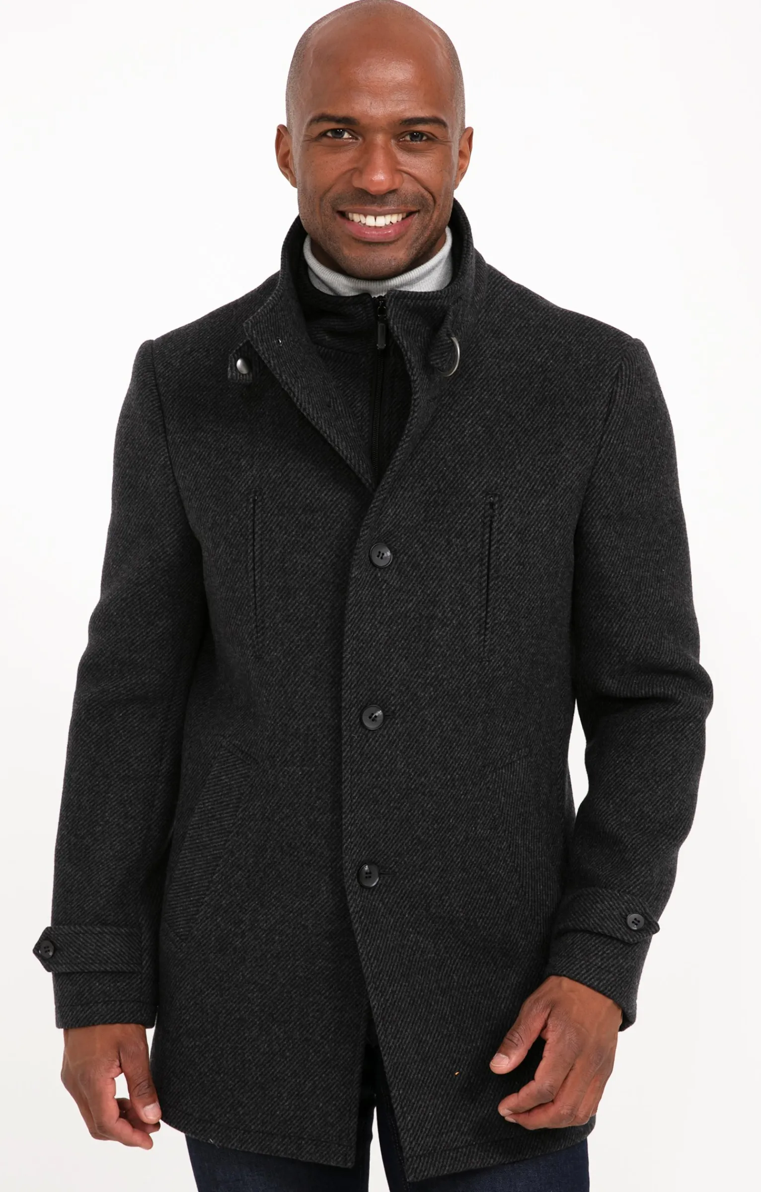 Manteaux<Armand Thiery Manteau mi-long SAEDARK - Anthracite