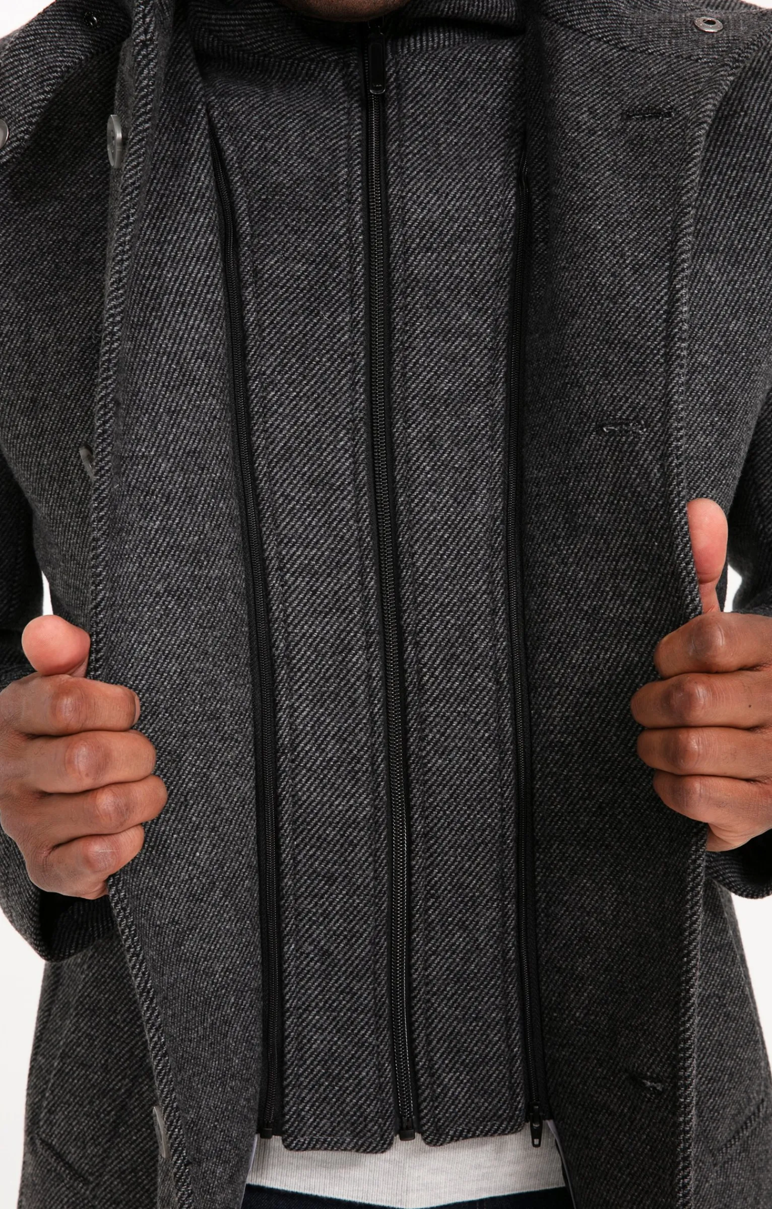 Manteaux<Armand Thiery Manteau mi-long SAELO - Grismoyen