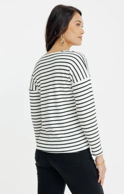 Pulls & Cardigans<Armand Thiery Marinière fantaisie - Écru