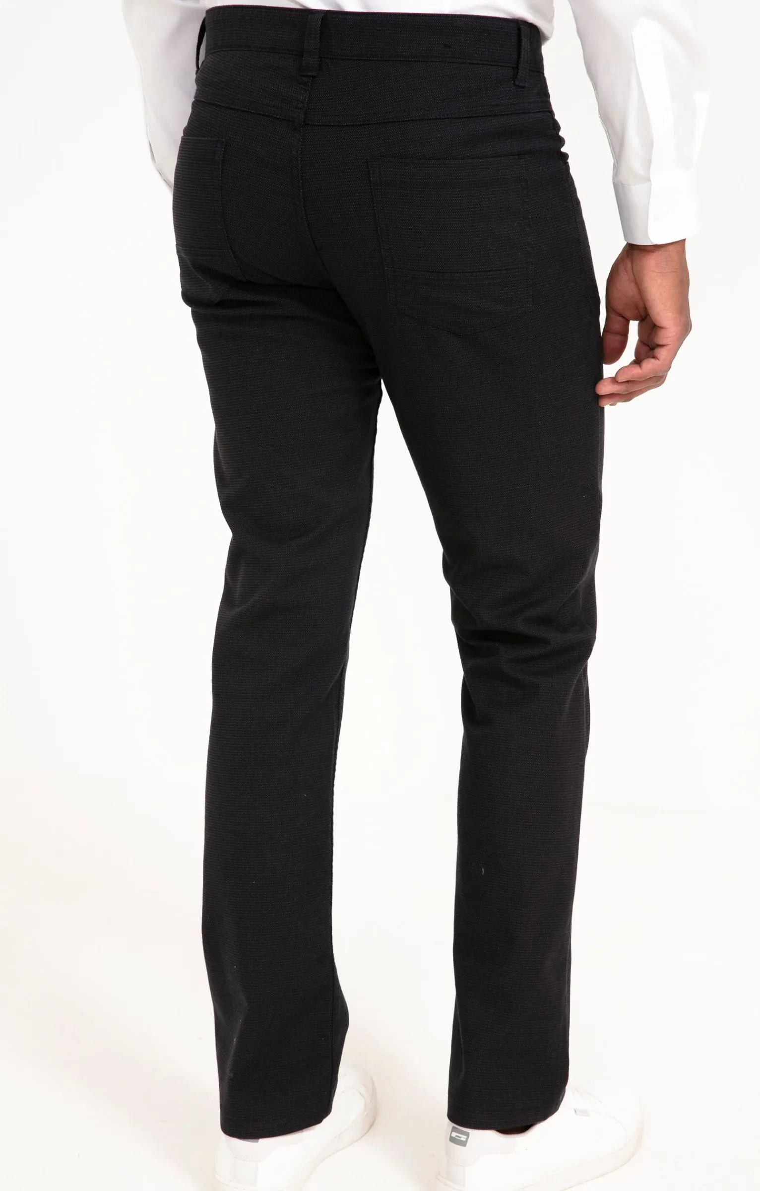 Pantalons<Armand Thiery Pantalon 5 poches Multico - Marine