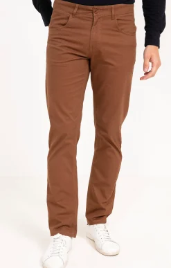 Pantalons<Armand Thiery Pantalon 5 poches Ryan - Havane