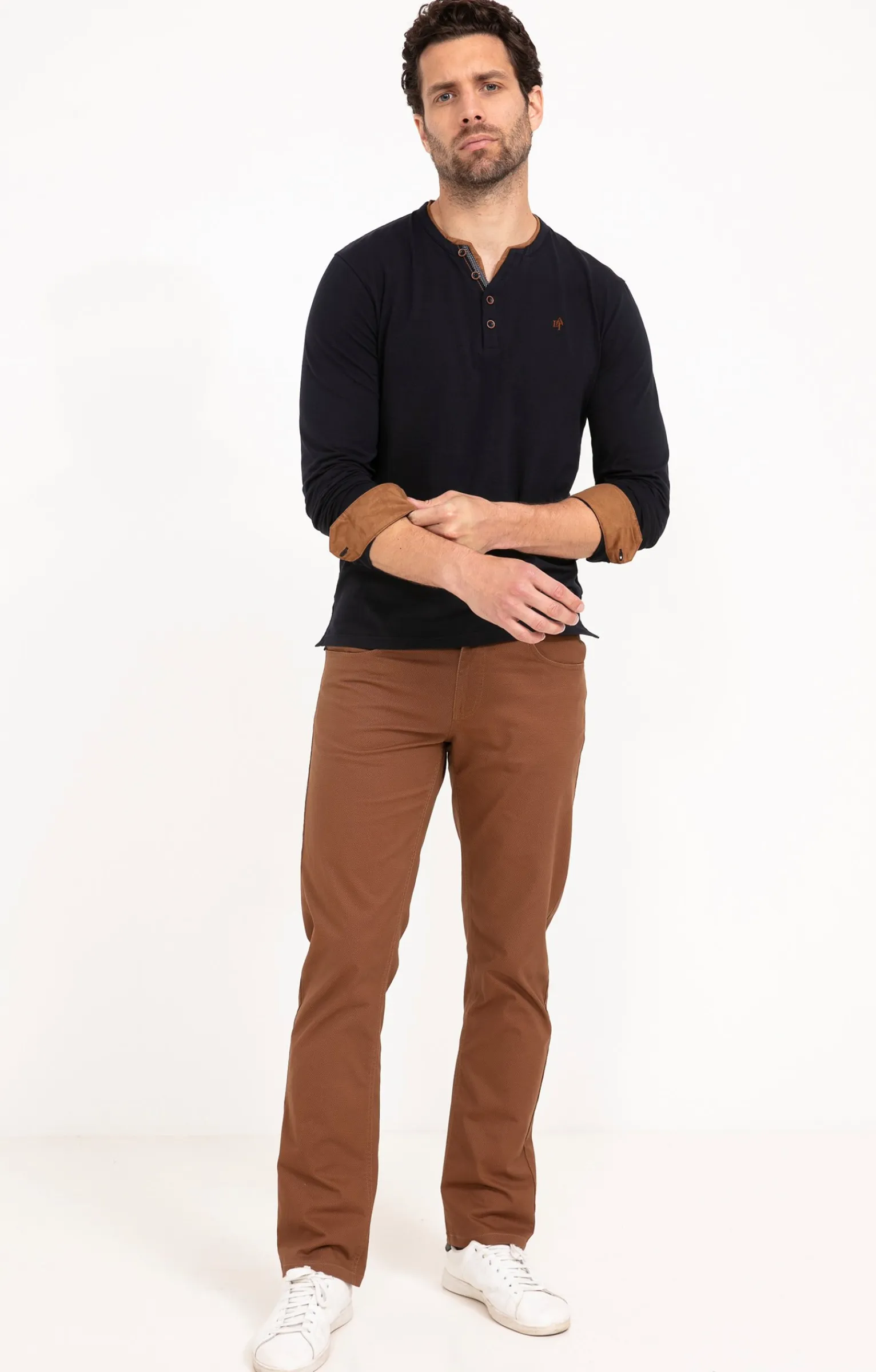 Pantalons<Armand Thiery Pantalon 5 poches Ryan - Havane