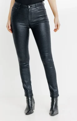 Pantalons<Armand Thiery Pantalon aspect irisé - Noir