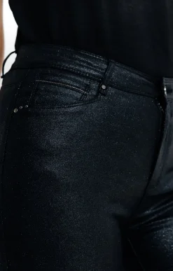 Pantalons<Armand Thiery Pantalon aspect irisé - Noir