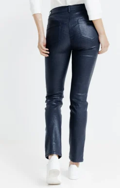 Pantalons<Armand Thiery Pantalon aspect irisé - Marine