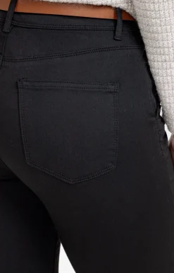 Pantalons<Armand Thiery Pantalon avec modal détail boutons pont - Noir