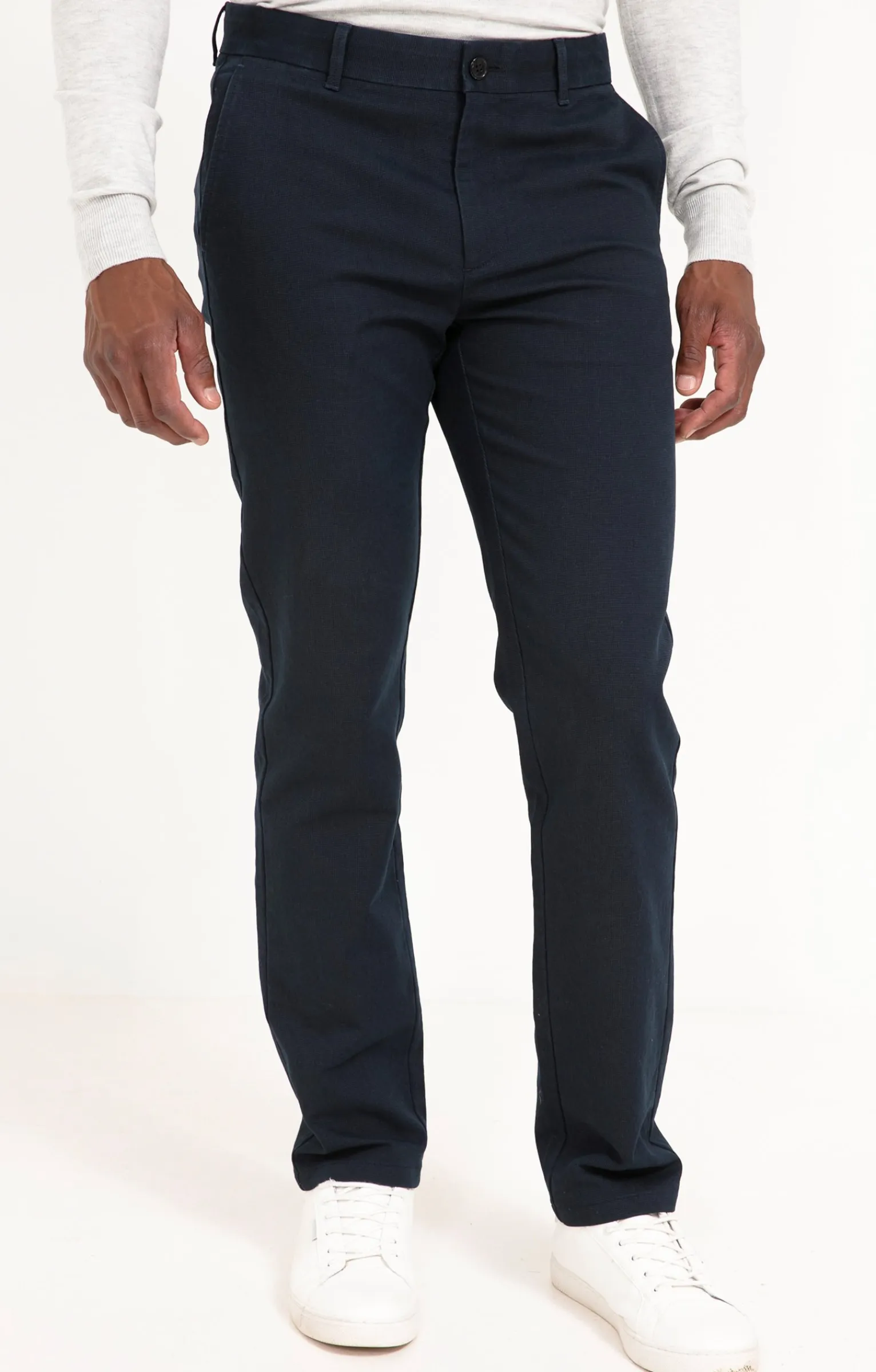 Pantalons<Armand Thiery Pantalon chino Micro - Bleu