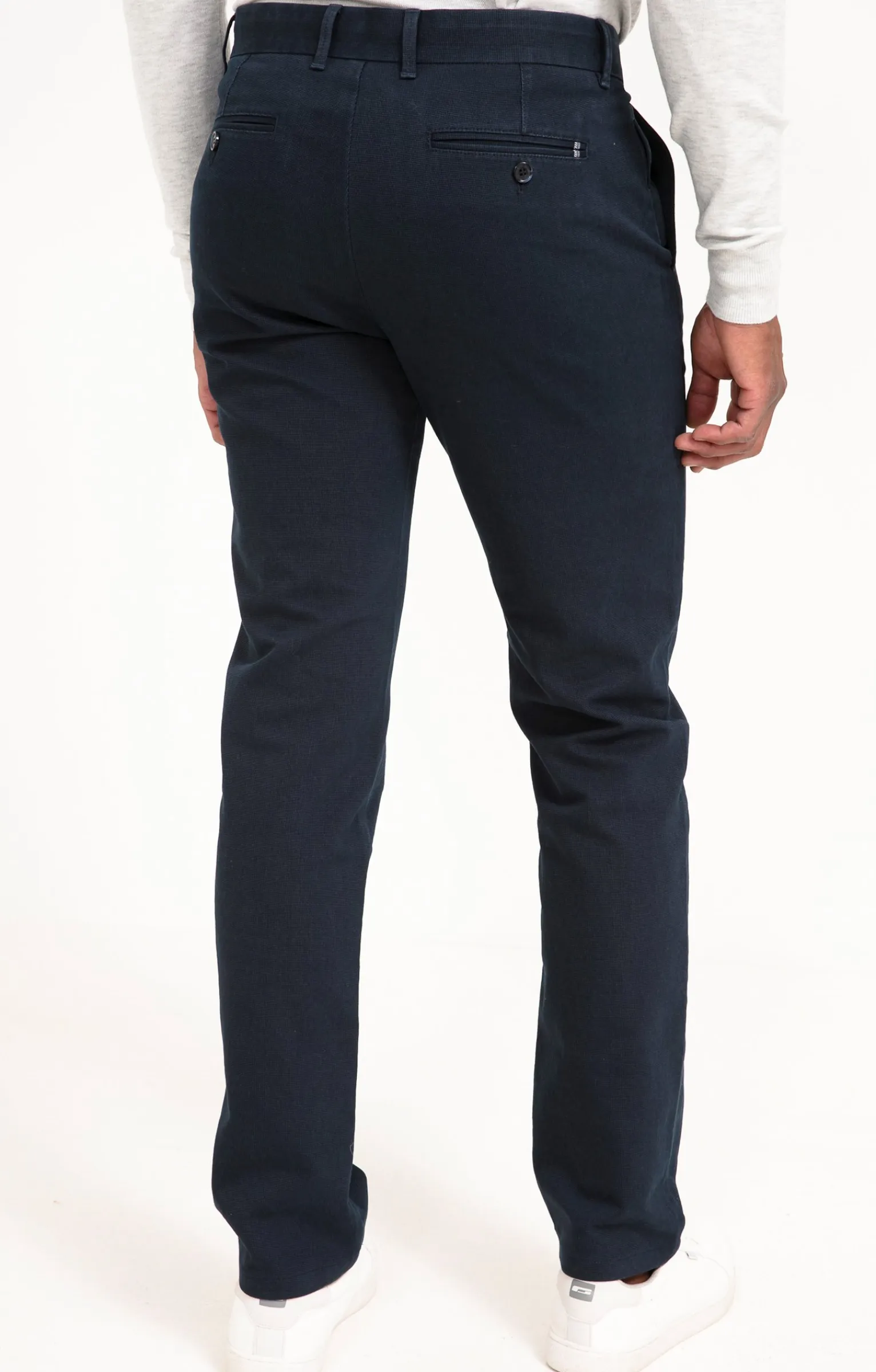 Pantalons<Armand Thiery Pantalon chino Micro - Bleu