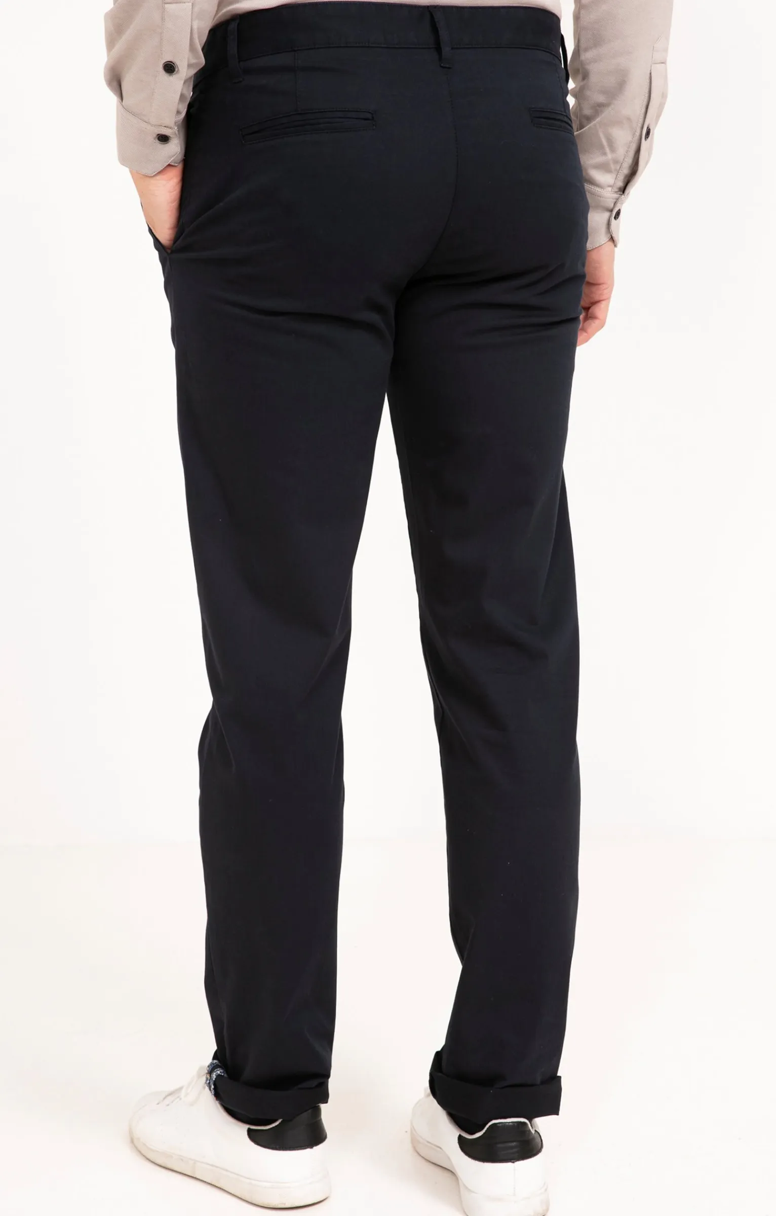 Pantalons<Armand Thiery Pantalon chino Uni - Marine