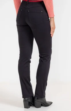Pantalons<Armand Thiery Pantalon coton stretch détail clous - Kaki
