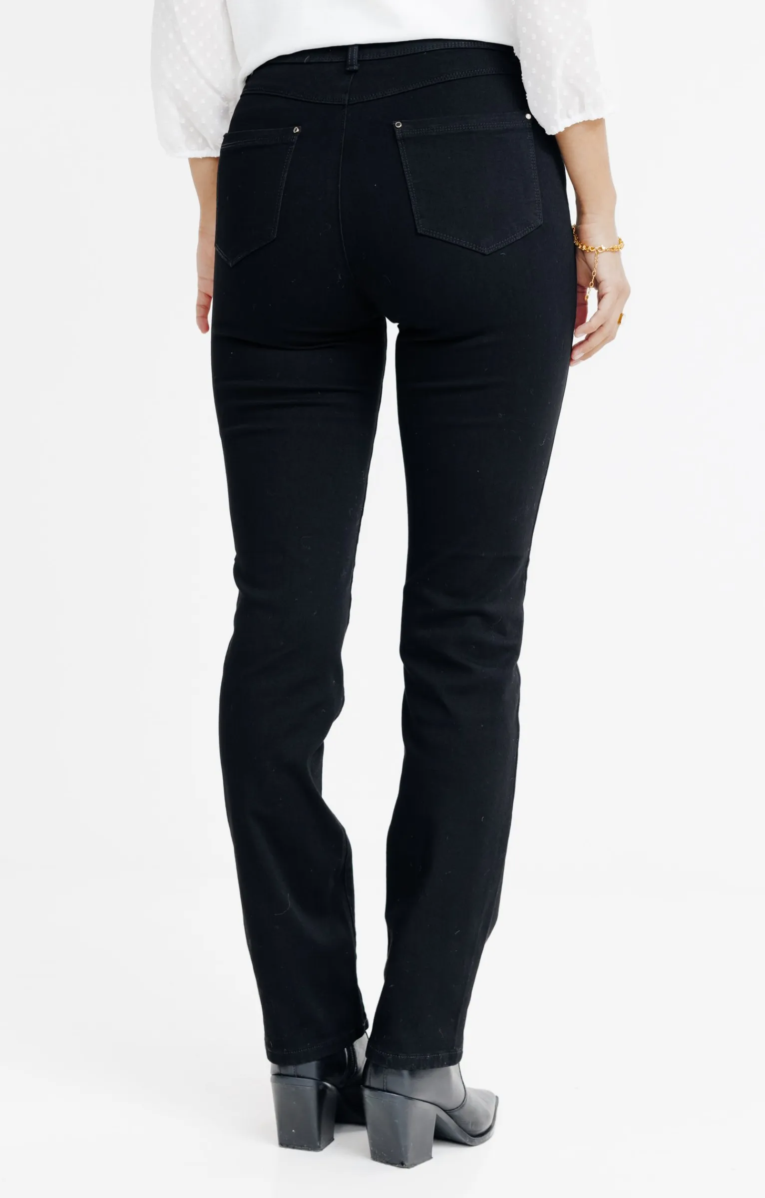 Pantalons<Armand Thiery Pantalon denim bi-stretch - Noir