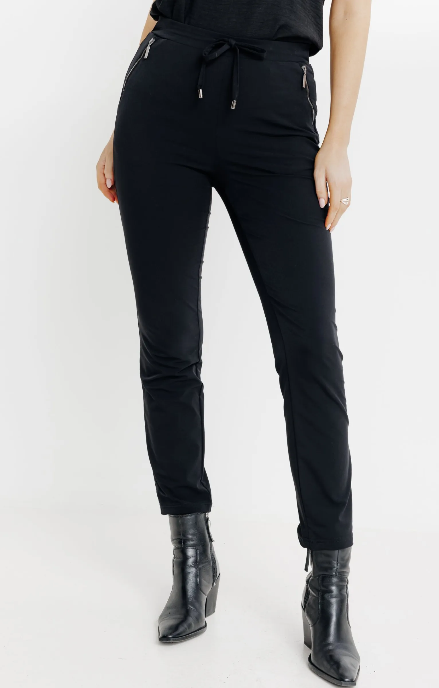 Pantalons<Armand Thiery PANTALON DETENTE DETAIL ZIP - Noir