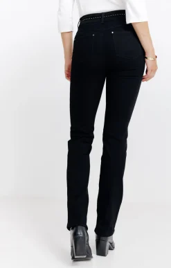 Pantalons<Armand Thiery Pantalon droit double boutonnage - Noir