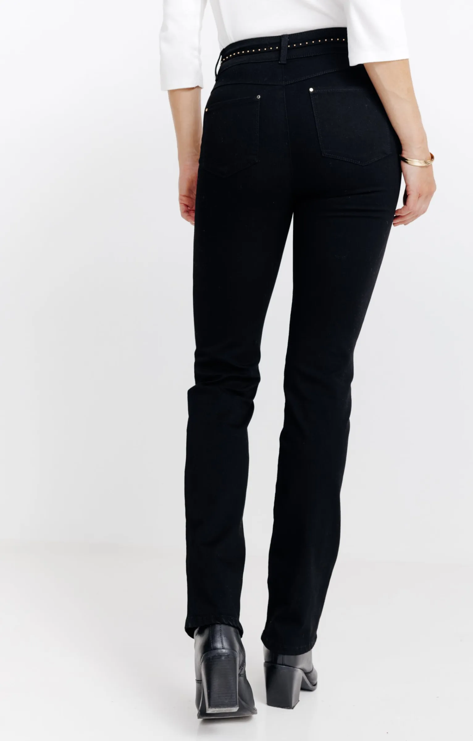 Pantalons<Armand Thiery Pantalon droit double boutonnage - Noir