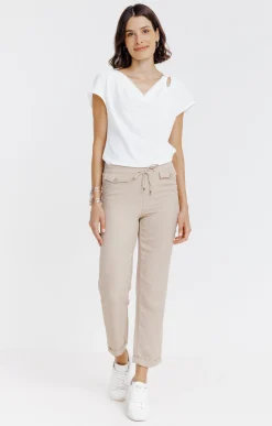 Pantalons<Armand Thiery Pantalon fluide - Beige