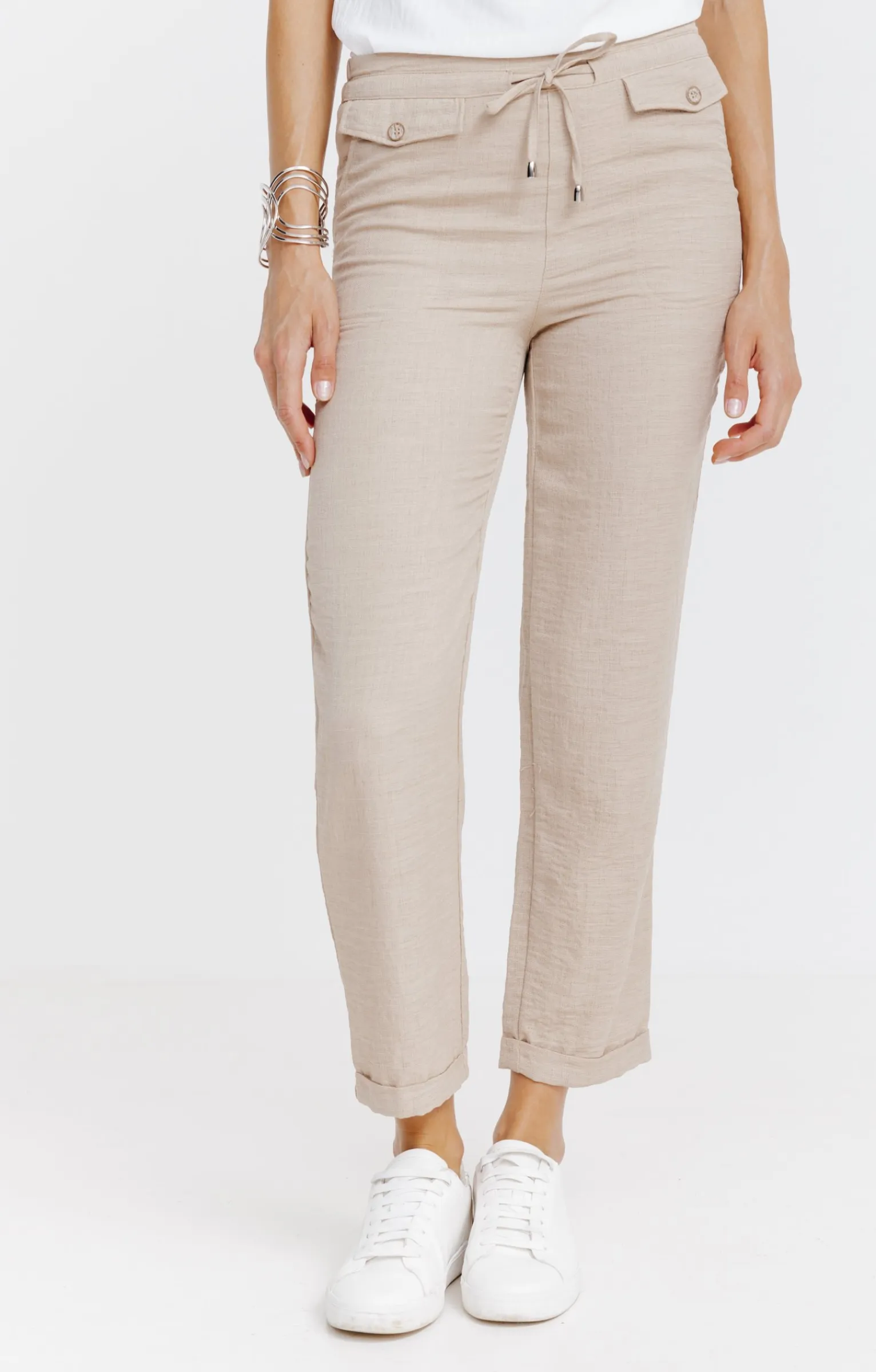 Pantalons<Armand Thiery Pantalon fluide - Beige