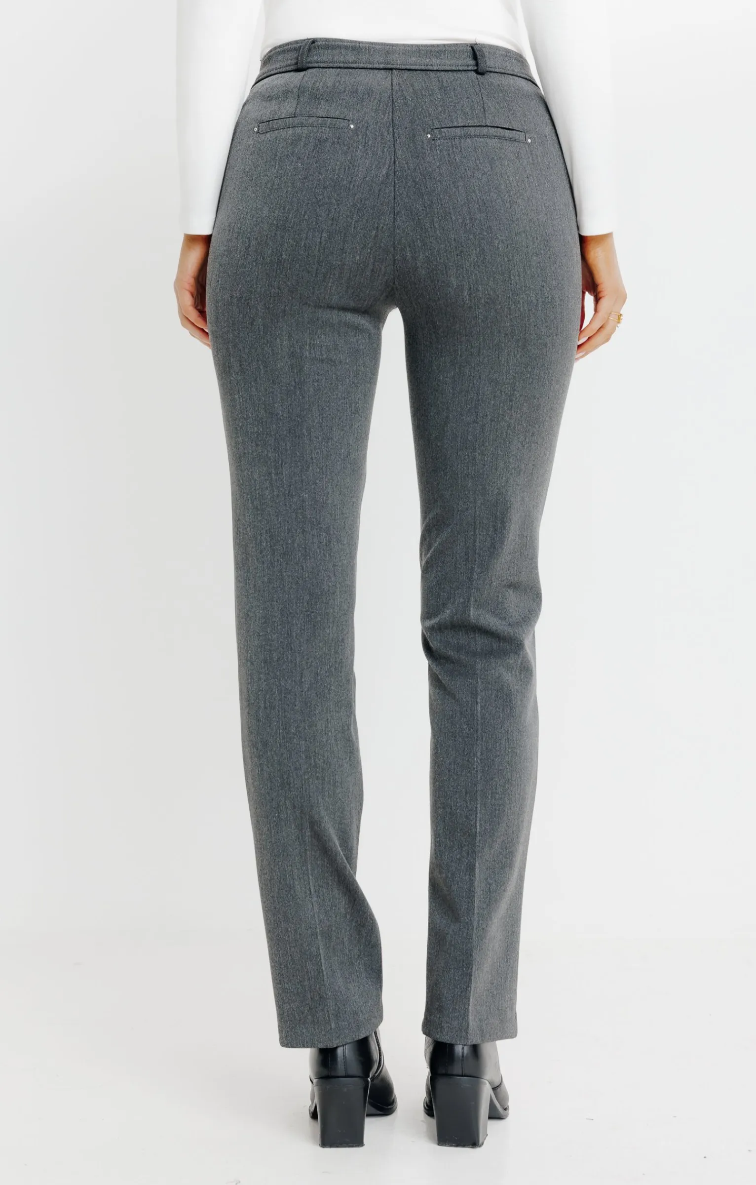 Pantalons<Armand Thiery Pantalon montage lorenzo détails strass - Anthracite
