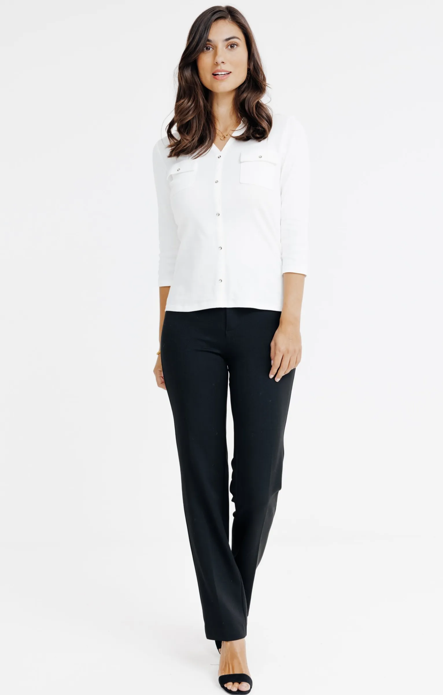 Pantalons<Armand Thiery Pantalon montage lorenzo détails strass - Noir