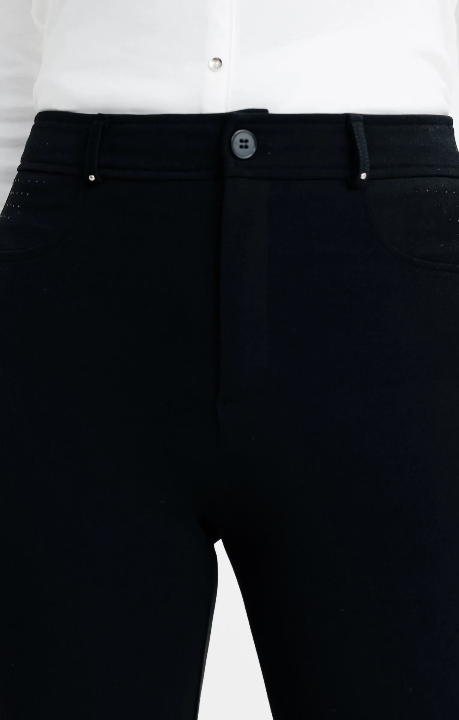 Pantalons<Armand Thiery Pantalon montage lorenzo détails strass - Noir