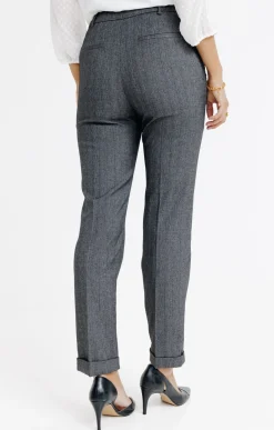 Pantalons<Armand Thiery PANTALON RAYE AVEC STRASS - Anthracite