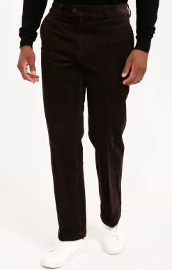 Pantalons<Armand Thiery Pantalon velours extensible - Marron